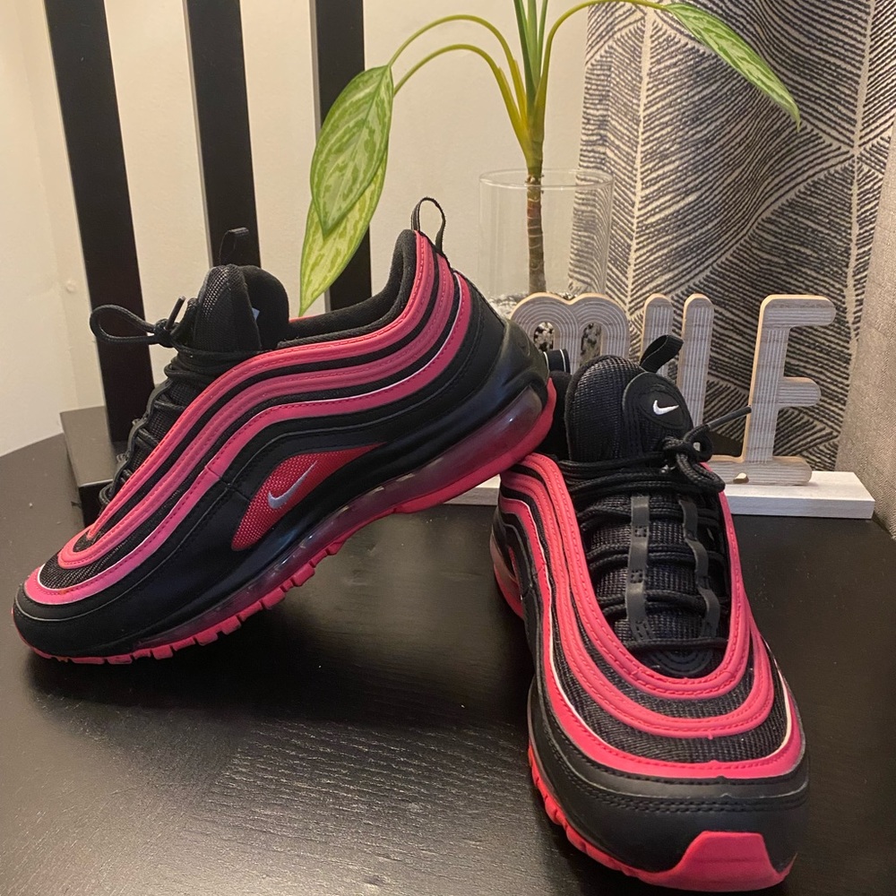 🚨🚨 CUSTOM🚨🚨 Red/Pink and Black AIR MAX 97s
